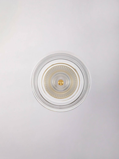 Nova Luce LED Wandleuchte Keros 6W warmweiss 3000K Platingold Aluminium Ø16cm 9695282
