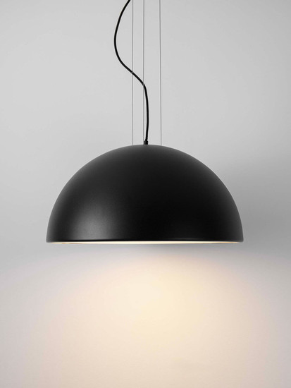 Nova Luce Pendelleuchte Tholos 3-flammig 3xE27 Schwarz Weiß Metall Ø60cm 9695287