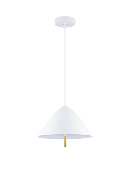 Nova Luce LED Pendelleuchte Oros 17W warmweiss 3000K Weiß Metall Ø40cm 9695289