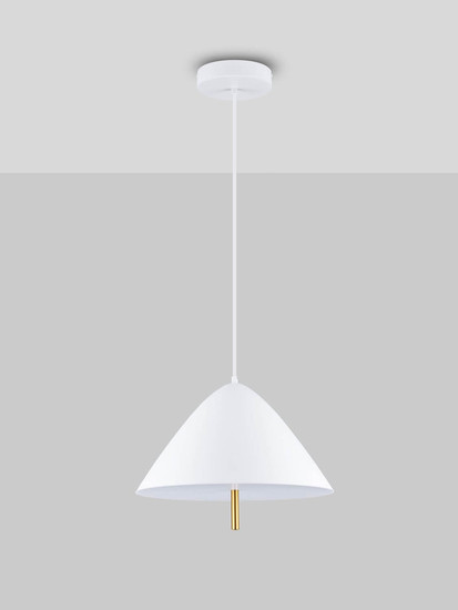 Nova Luce LED Pendelleuchte Oros 17W warmweiss 3000K Weiß Metall Ø40cm 9695289