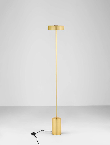 Nova Luce LED Stehleuchte Thea 17W warmweiss 3000K Messinggold Metall 135cm 9695291