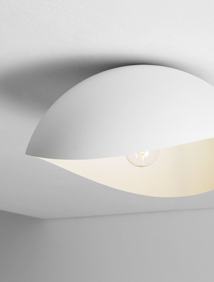 Nova Luce Deckenleuchte Opsi E27 Weiß Metall Ø40cm 9695303