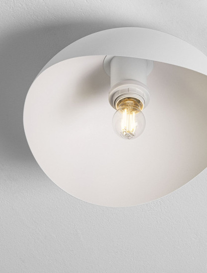 Nova Luce Deckenleuchte Opsi E27 Weiß Metall Ø30cm 9695306