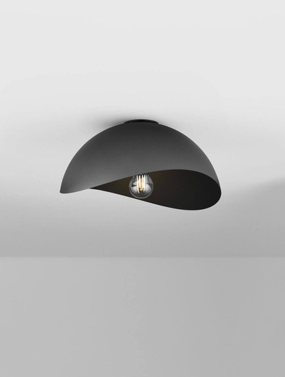 Nova Luce Deckenleuchte Opsi E27 Dunkelgrau Schwarz Metall Ø30cm 9695307