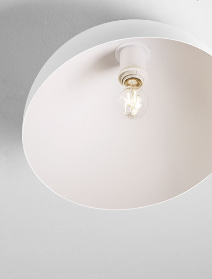 Nova Luce Deckenleuchte Onia E27 Weiß Metall Ø40cm 9695312