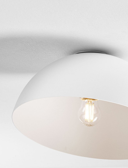 Nova Luce Deckenleuchte Onia E27 Weiß Metall Ø30cm 9695315
