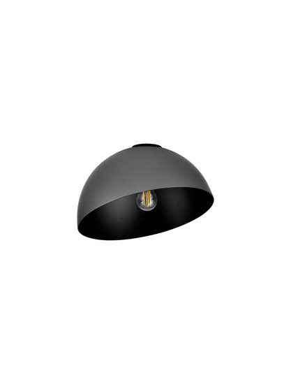 Nova Luce Deckenleuchte Onia E27 Dunkelgrau Schwarz Metall Ø30cm 9695316
