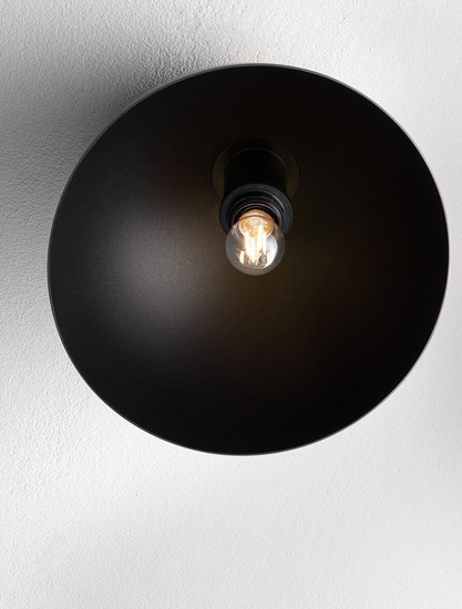 Nova Luce Deckenleuchte Onia E27 Dunkelgrau Schwarz Metall Ø30cm 9695316