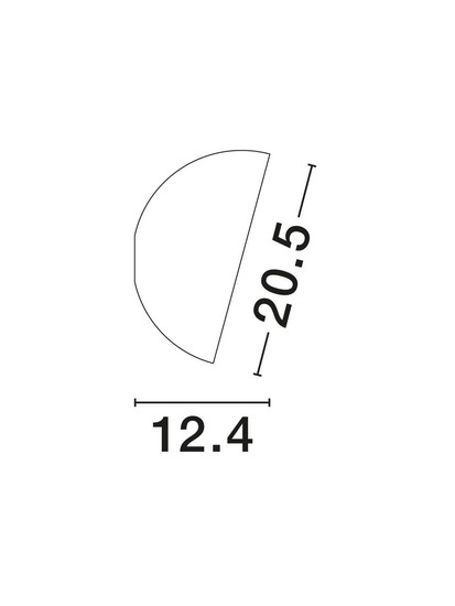 Nova Luce Wandleuchte Onia E14 Dunkelgrau Schwarz Metall Ø20,5cm 9695319