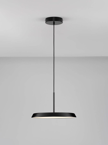 Nova Luce LED Pendelleuchte Ophelia 27W warmweiss 3000K Schwarz Metall Ø40cm 9695320
