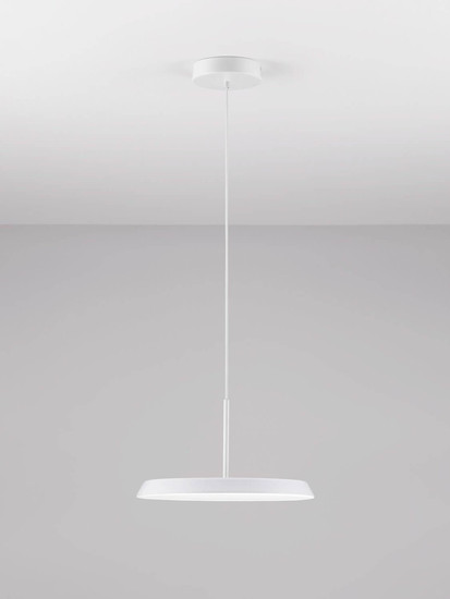 Nova Luce LED Pendelleuchte Ophelia 27W warmweiss 3000K Weiß Metall Ø40cm 9695321