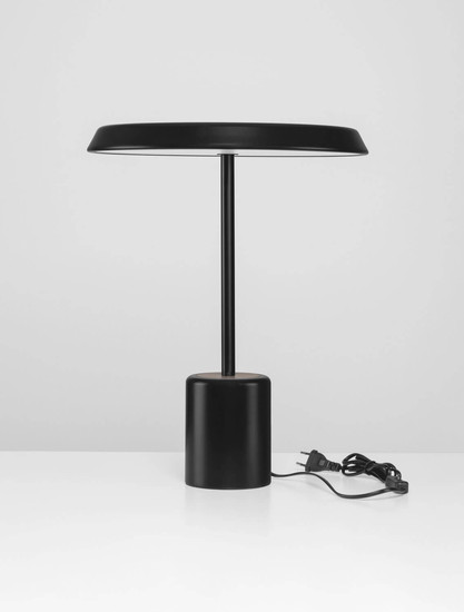 Nova Luce LED Tischleuchte Ophelia 17W warmweiss 3000K Schwarz Holz Metall Ø40cm 9695322