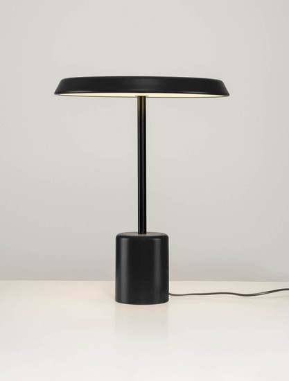 Nova Luce LED Tischleuchte Ophelia 17W warmweiss 3000K Schwarz Holz Metall Ø40cm 9695322