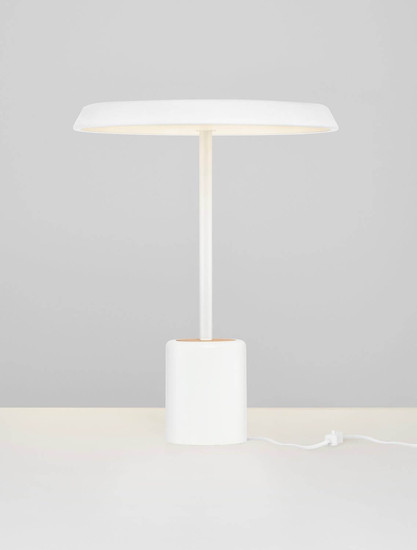 Nova Luce LED Tischleuchte Ophelia 17W warmweiss 3000K Weiß Holz Metall Ø40cm 9695323