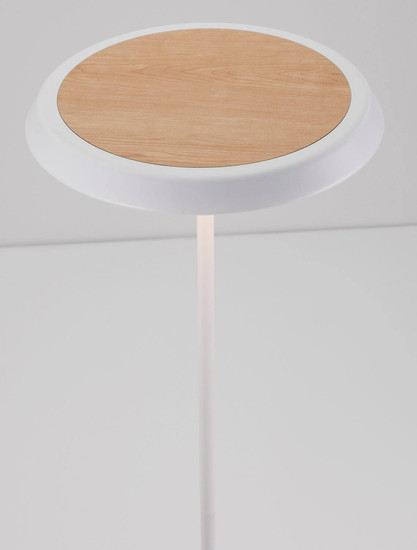 Nova Luce LED Stehleuchte Ophelia 27W warmweiss 3000K Weiß Holz Metall 135cm 9695325