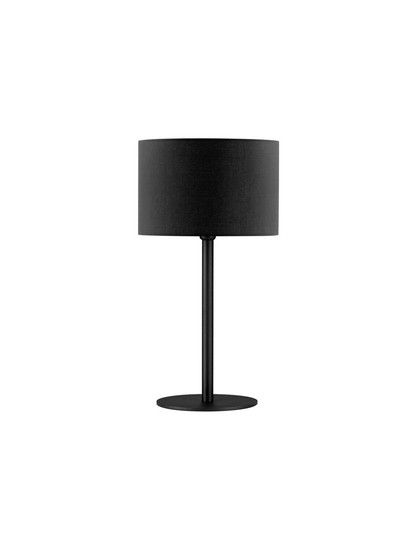 Nova Luce Tischleuchte Sibnia E27 Schwarz Metall Textil Ø30cm 9695328