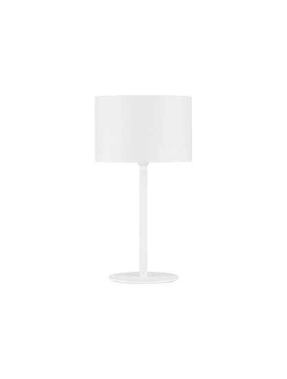 Nova Luce Tischleuchte Sibnia E27 Weiß Metall Textil Ø30cm 9695329