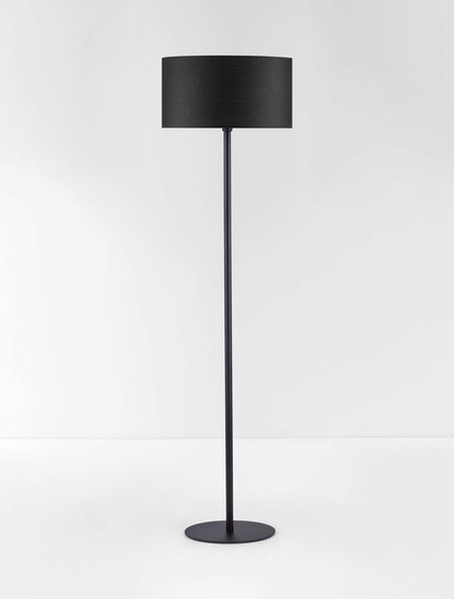 Nova Luce Stehleuchte Sibnia E27 Schwarz Metall Textil 165cm 9695331