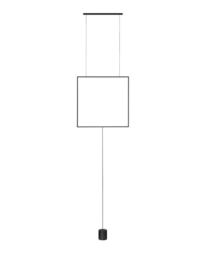 Nova Luce LED Pendelleuchte Dahlia 25W warmweiss 3000K Schwarz Aluminium 62x10cm 9695502