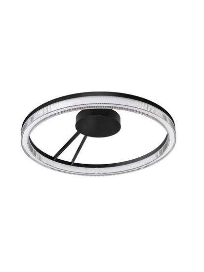 Nova Luce LED Deckenleuchte Lonela dimmbar 28W warmweiss 3000K Schwarz Aluminium Ø60cm 9695508
