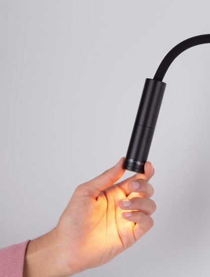 Nova Luce LED Wandleuchte Sonica 6W warmweiss 3000K Schwarz Aluminium Ø8,5cm 9701620