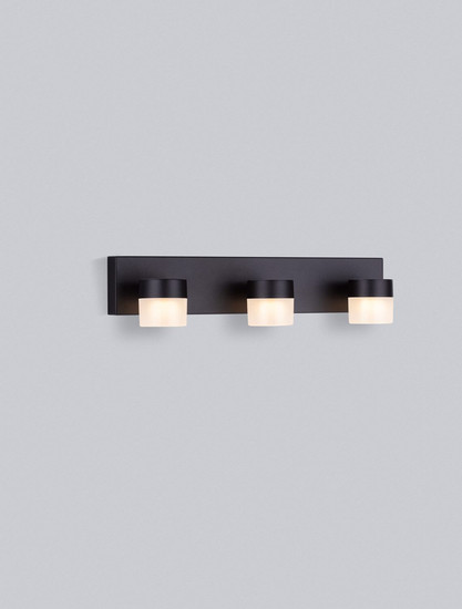 Nova Luce LED Wandleuchte Teko schwenkbar 17W warmweiss 3000K IP44 Schwarz Aluminium 36x11cm 9701623