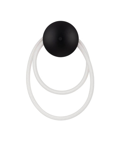 Nova Luce LED Wandleuchte Ilane 17W warmweiss 3000K Schwarz Stahl Ø32cm 9780100