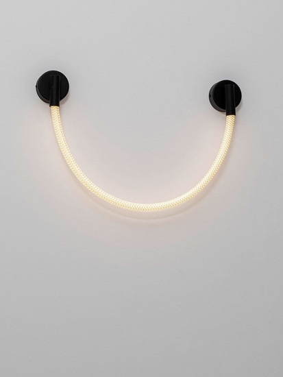 Nova Luce LED Wandleuchte Ilane 7W warmweiss 3000K Schwarz Stahl 95x40cm 9780101