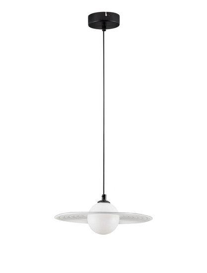 Nova Luce Pendelleuchte Reflet G9 Schwarz Weiß Stahl Ø30cm 9780104