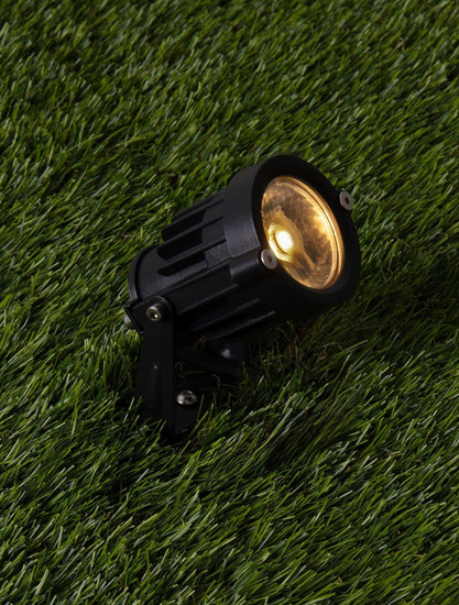 Nova Luce LED Erdspießleuchte Quick schwenkbar 7W warmweiss 2700K IP65 Schwarz Aluminium 11cm 9844057