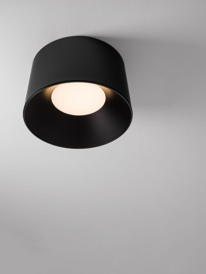 Nova Luce LED Deckenleuchte Atil 35W warmweiss 3000K Schwarz Aluminium Ø50cm 9870013