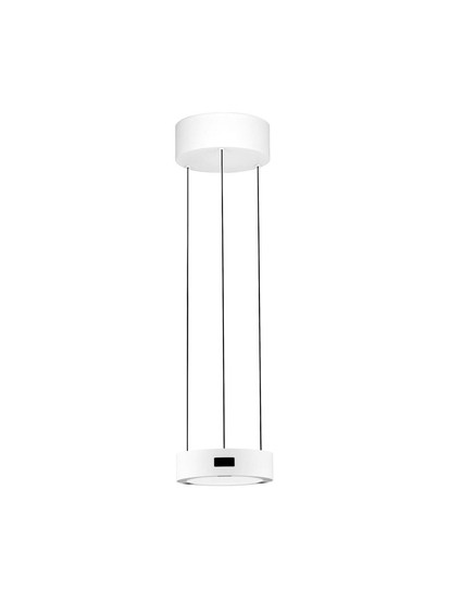 Nova Luce LED Pendelleuchte Afi dimmbar 24W warmweiss 3000K Bewegungsmelder Weiß Stahl Aluminium Ø20cm 9870017