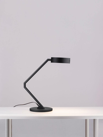 Nova Luce LED Tischleuchte Afi schwenkbar dimmbar 23W warmweiss 3000K Bewegungsmelder Schwarz Stahl Aluminium Ø25cm 9870018