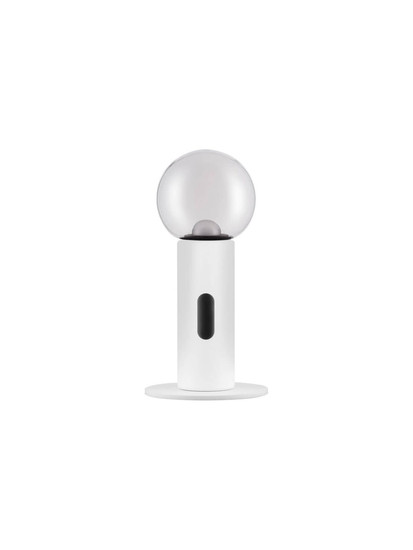 Nova Luce LED Tischleuchte Chronos dimmbar 11W warmweiss 3000K Bewegungsmelder Weiß Stahl Aluminium Ø15cm 9870027