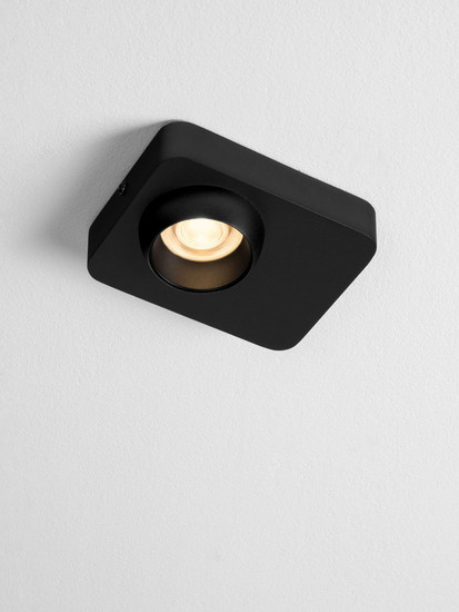 Nova Luce LED Deckenleuchte Kedros 9W warmweiss 3000K Schwarz Stahl Aluminium 14x11cm 9870028