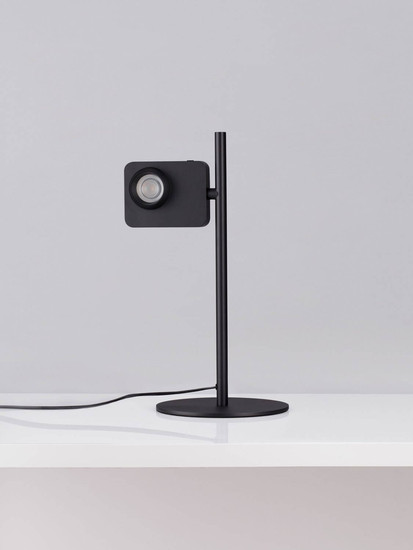 Nova Luce LED Tischleuchte Kedros dimmbar 9W warmweiss 3000K Schwarz Stahl Aluminium Ø22cm 9870032