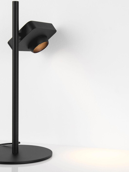 Nova Luce LED Tischleuchte Kedros dimmbar 9W warmweiss 3000K Schwarz Stahl Aluminium Ø22cm 9870032