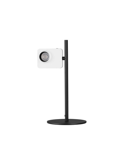 Nova Luce LED Tischleuchte Kedros dimmbar 9W warmweiss 3000K Weiß Stahl Aluminium Ø22cm 9870033