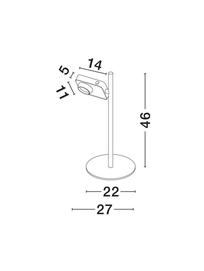 Nova Luce LED Tischleuchte Kedros dimmbar 9W warmweiss 3000K Weiß Stahl Aluminium Ø22cm 9870033