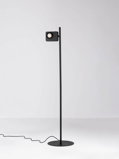 Nova Luce LED Stehleuchte Kedros schwenkbar dimmbar 9W warmweiss 3000K Schwarz Stahl Aluminium 131cm 9870034