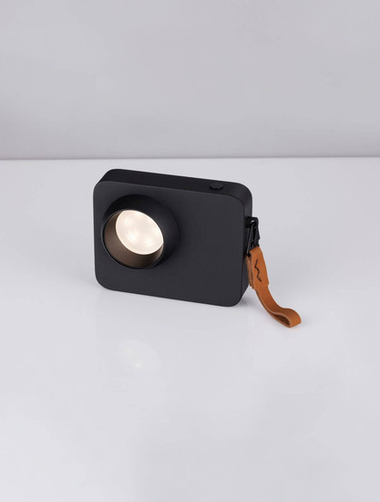 Nova Luce LED Tischleuchte Kedros dimmbar 3W warmweiss 3000K Schwarz Stahl Aluminium 14x11cm 9870036