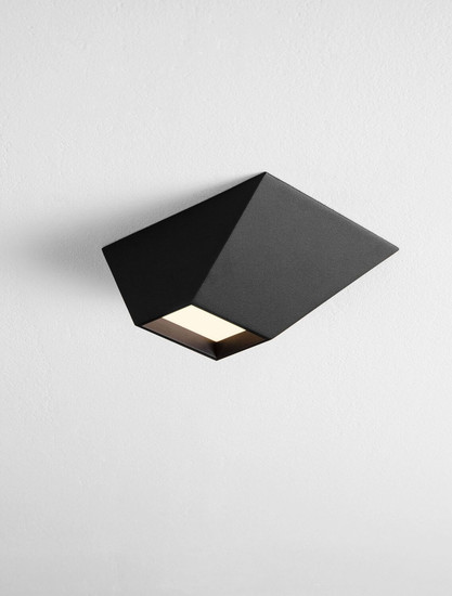 Nova Luce LED Deckenleuchte Utopia 9W warmweiss 3000K Schwarz Stahl Aluminium 15x15cm 9870040
