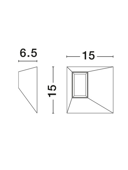 Nova Luce LED Deckenleuchte Utopia 9W warmweiss 3000K Schwarz Stahl Aluminium 15x15cm 9870040
