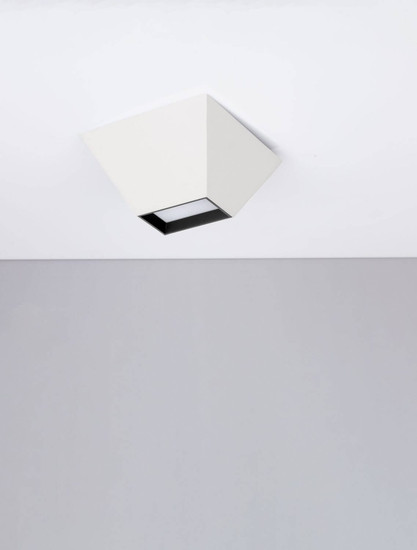 Nova Luce LED Deckenleuchte Utopia 9W warmweiss 3000K Weiß Stahl Aluminium 15x15cm 9870041