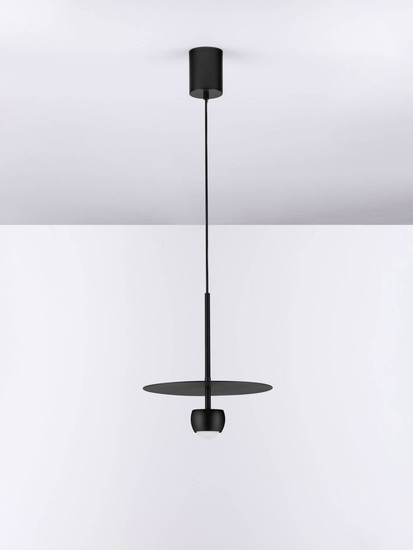 Nova Luce LED Pendelleuchte Edem 8W warmweiss 3000K Schwarz Stahl Aluminium Ø30cm 9870043