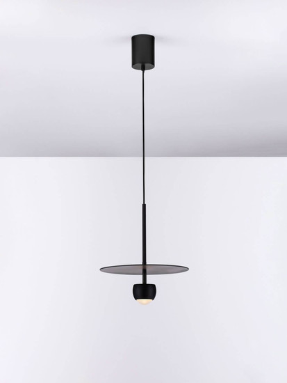 Nova Luce LED Pendelleuchte Edem 8W warmweiss 3000K Schwarz Stahl Aluminium Ø30cm 9870043