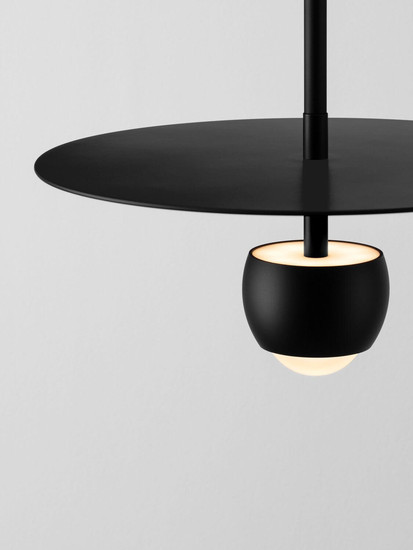 Nova Luce LED Pendelleuchte Edem 8W warmweiss 3000K Schwarz Stahl Aluminium Ø30cm 9870043