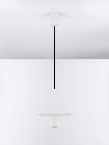 Nova Luce LED Pendelleuchte Edem 8W warmweiss 3000K Weiß Stahl Aluminium Ø30cm 9870044