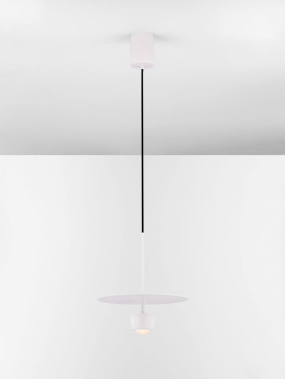 Nova Luce LED Pendelleuchte Edem 8W warmweiss 3000K Weiß Stahl Aluminium Ø30cm 9870044
