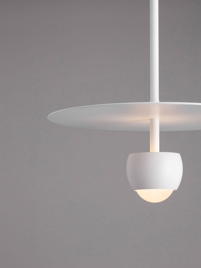 Nova Luce LED Pendelleuchte Edem 8W warmweiss 3000K Weiß Stahl Aluminium Ø30cm 9870044